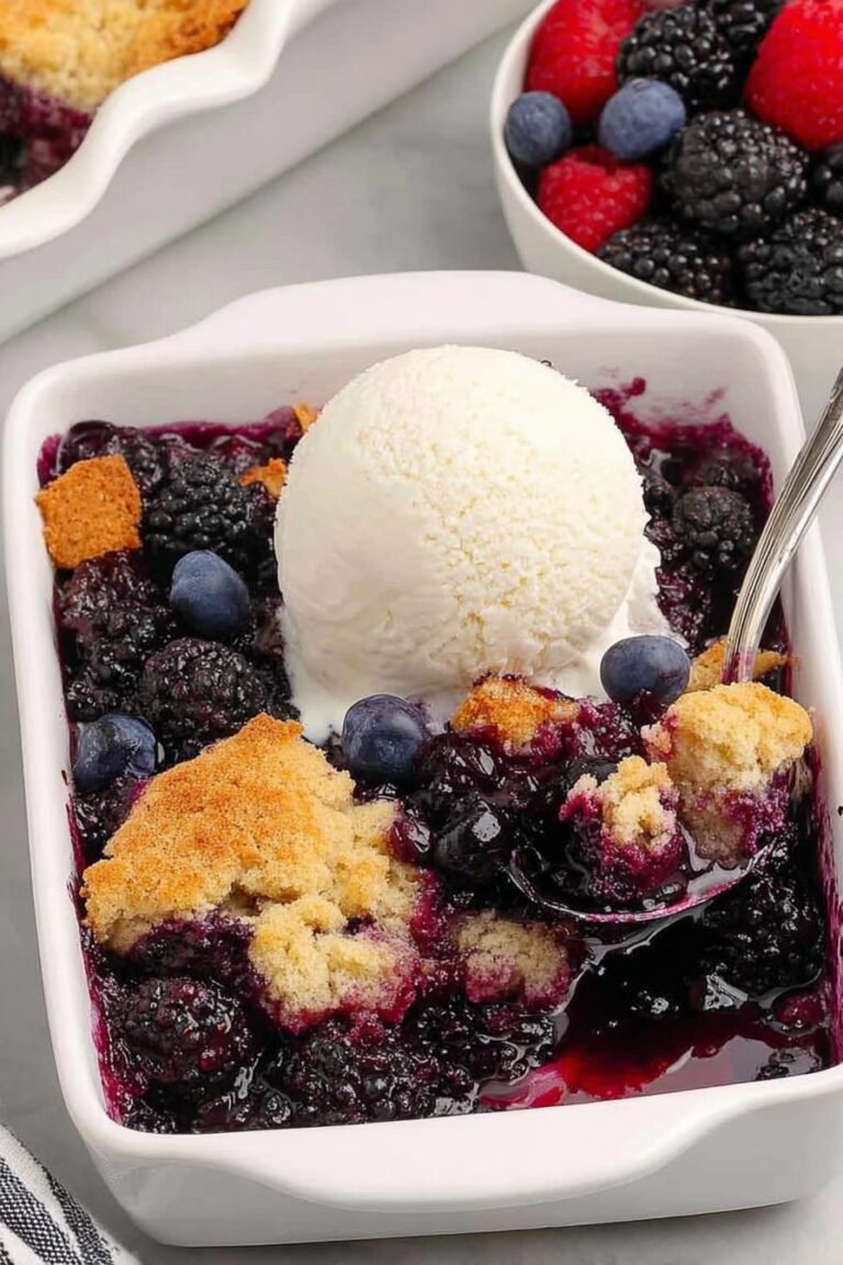 mixed berry cobbler recipe